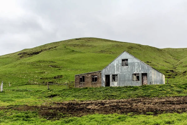 Старый Заброшенный Дом Призрак Южной Исландии — стоковое фото
