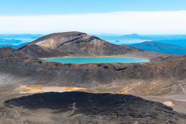 Tongariro Ulusal Parkı 'nın Mavi Gölü, Yeni Zelanda