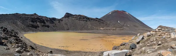 Wandern Auf Der Tongariro Alpine Crossing Blick Auf Den Berg — Stockfoto