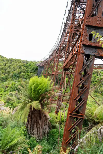 Velha Ponte Ferroviária Ferro Não Utilizada Old Coach Road Ilha — Fotografia de Stock