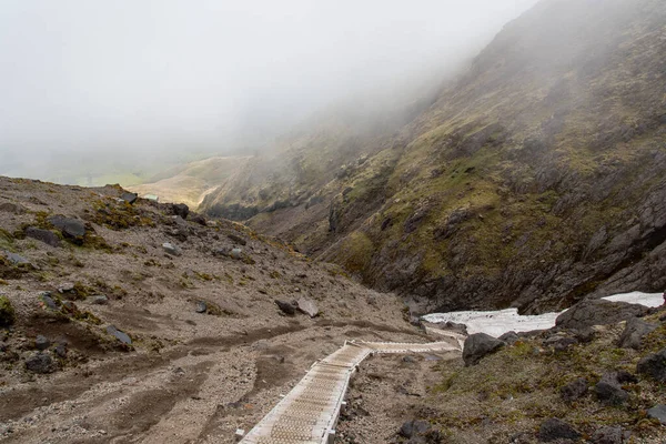 Senderismo Monte Taranaki Soleado Día Verano Nueva Zelanda —  Fotos de Stock