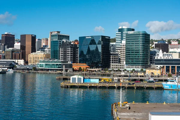 Panoramic Skyline Wellington New Zealand — Stock Photo, Image