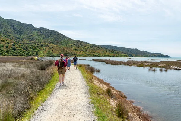 Túrázás Híres Abel Tasman Nemzeti Park Dél Zéland — Stock Fotó