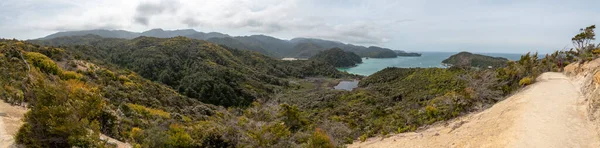 Senderismo Famoso Parque Nacional Abel Tasman Isla Sur Nueva Zelanda — Foto de Stock