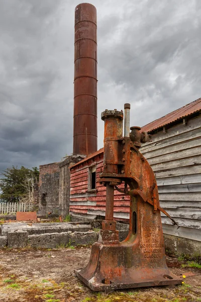 Antiga Fábrica Mineração Cidade Fantasma Waiuta Ilha Sul Nova Zelândia — Fotografia de Stock