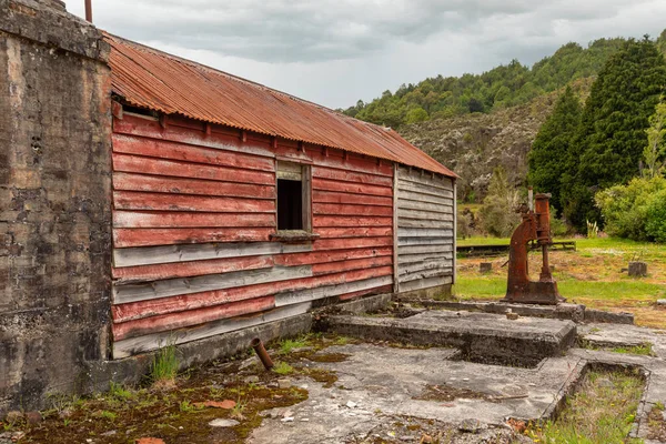 Antiga Fábrica Mineração Cidade Fantasma Waiuta Ilha Sul Nova Zelândia — Fotografia de Stock