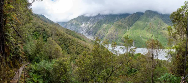 Úzká Stezka Roberts Point Track Národní Park Franz Josefa Glacier — Stock fotografie