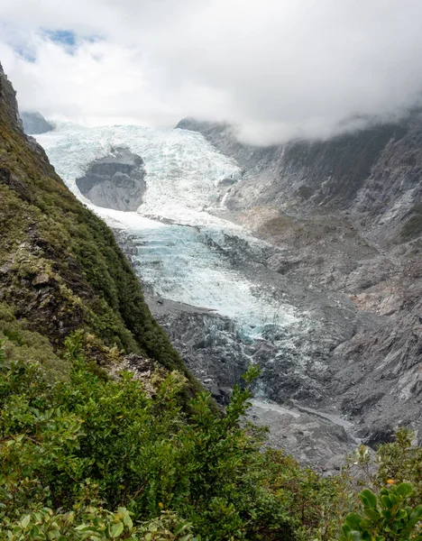 Hermoso Día Verano Glaciar Franz Josef Nueva Zelanda — Foto de Stock