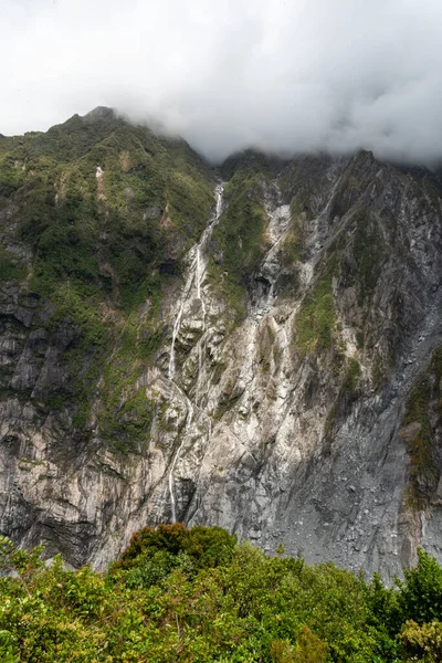 Krásný Letní Den Ledovci Franz Josefa Nový Zéland — Stock fotografie