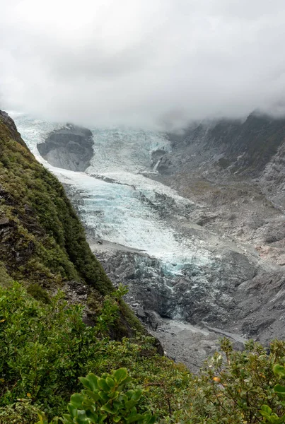 Bella Giornata Estiva Ghiacciaio Franz Josef Nuova Zelanda — Foto Stock