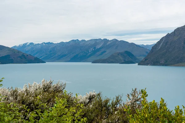 Paisaje Sereno Lago Wanaka Isla Sur Nueva Zelanda — Foto de Stock