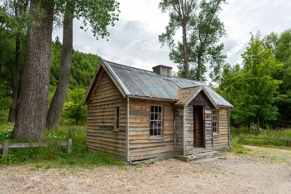 Античный Деревянный Дом Arrowtown Южный Остров Новой Зеландии — стоковое фото