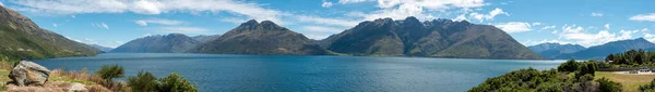 Bella Vista Panoramica Sul Lago Wakatipu Estate Isola Meridionale Della — Foto Stock