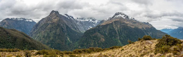 Panoramisch Uitzicht Zuidelijke Alpen Bij Key Summit Fiordland National Park — Stockfoto