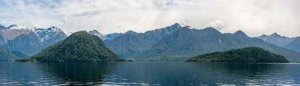 Bela Paisagem Montanhosa Torno Lago Anau Ilha Sul Nova Zelândia — Fotografia de Stock