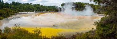 Waiotapu Termal Harikalar Diyarı 'nda Doğal Harikalar, Yeni Zelanda' da Rotorua