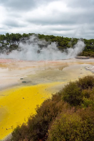 Природные Чудеса Waiotapu Thermal Wonderland Роторуа Новой Зеландии — стоковое фото