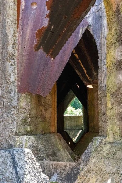 Decayed Stamping Battery Karangahake Coromandel Peninsula New Zealand — Stock Photo, Image