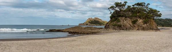 新西兰大堡岛Tranquil废弃的梅德兰海滩 — 图库照片