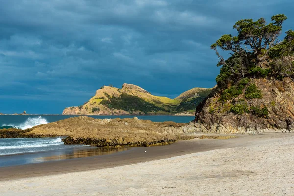 Lugn Övergiven Medlands Beach Great Barrier Island Nya Zeeland — Stockfoto