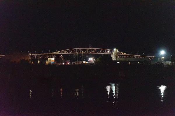 Berühmte Auckland Harbour Bridge Blick Vom Yachthafen Neuseeland — Stockfoto