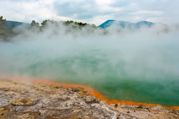 Природные Чудеса Waiotapu Thermal Wonderland Роторуа Новой Зеландии — стоковое фото