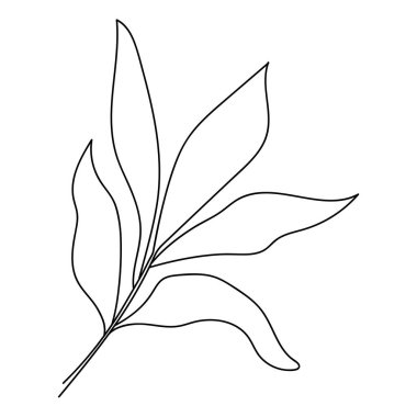 Şakayık çiçeği, çizgi sanatı. Vektör çizimi. Beyaz bir arka planda izole edilmiş. El çizimi. Robot resim. Bağlantılar, kartpostallar, dövmeler, dekorlar için.