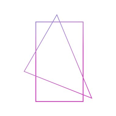 Çerçeve dikdörtgen çizgi gradyanı neon. Çerçeve, tasarım elementi, web tasarımı, logo. Vektör izole edildi.