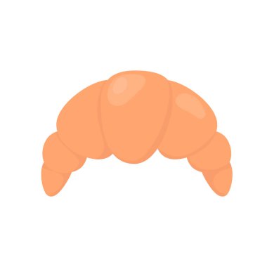 Ay çöreği. Simge. Kartpostalların, izlerin, tasarımların dekorasyonu için. Vektör.