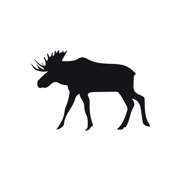 Moose Silhouette Vector — Stock Vector