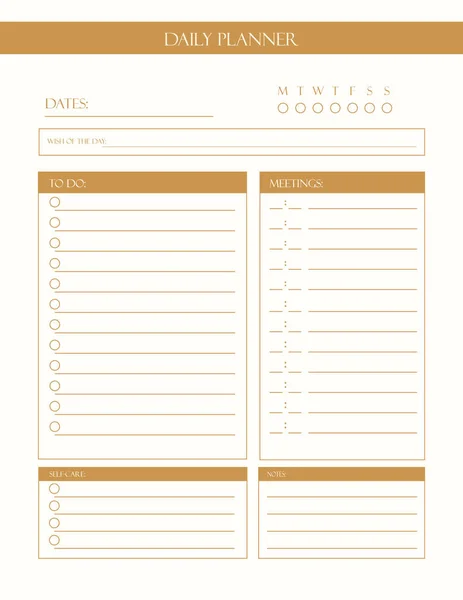 Zarif günlük planlayıcı, defter. Yapılacak işler, toplantı programı, kişisel bakım, yapılacaklar listesi.