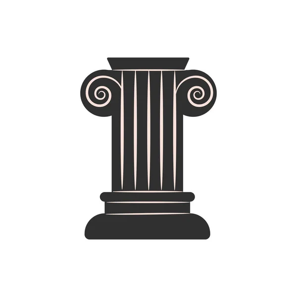 Elemento Logo Columna Antigua — Vector de stock