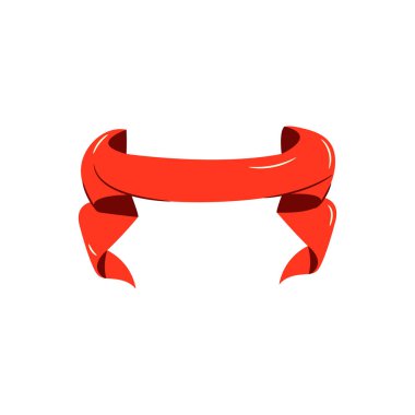 Mesajlar, hediyeler, afişler, kartlar, dekorlar için kırmızı kurdele. Noel hediyesi süslemesi. Sevgililer Günü.