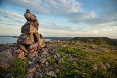 Inuksuk (Inukshuk) tarihinde Signal Hill, St John's, Newfoundland