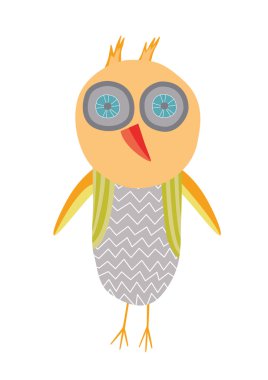 Renkli mutlu baykuş