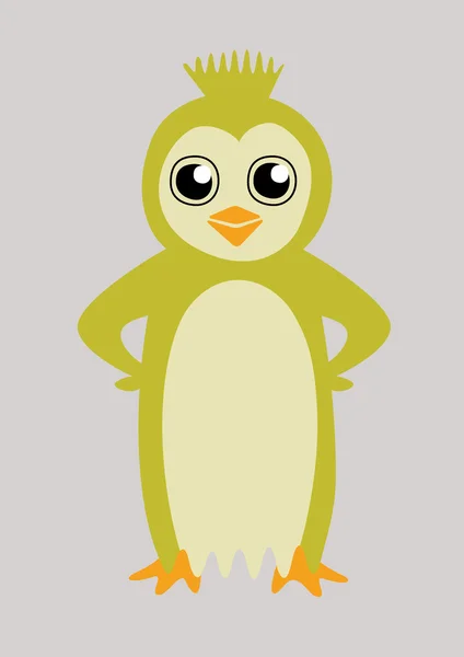 Πολύχρωμο και χαρούμενος πιγκουίνος — Διανυσματικό Αρχείο