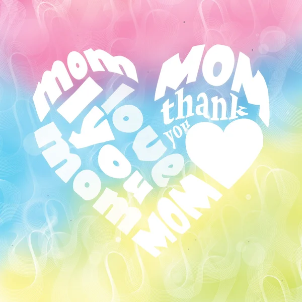 Mothers day card — Stock Photo, Image