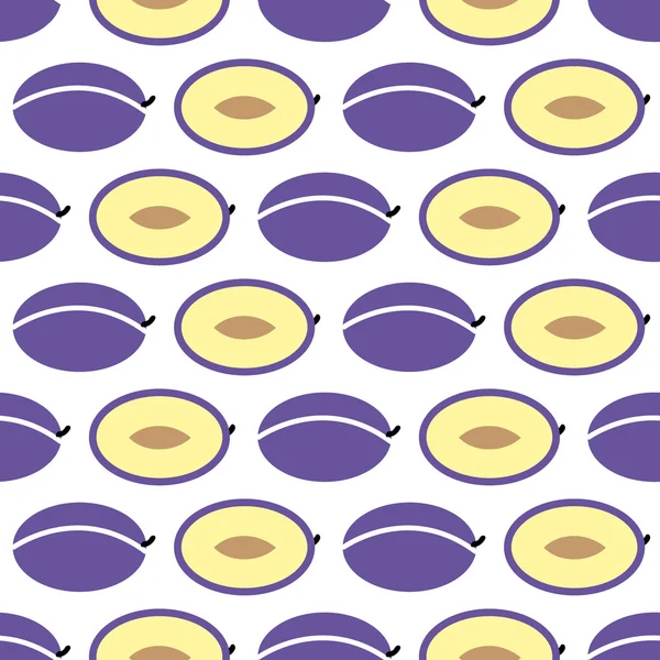 Plum repeating pattern