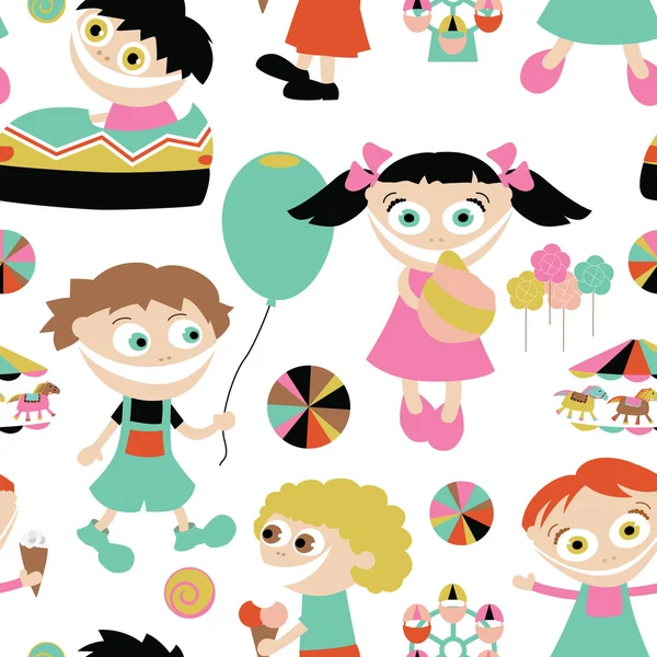 Lunapark desen çocuklara