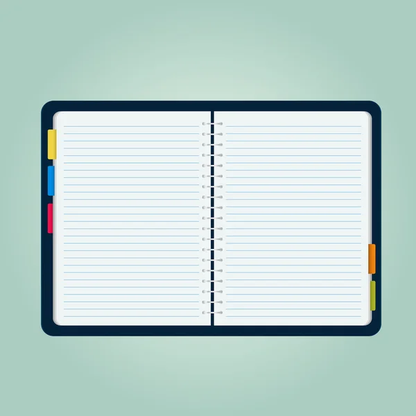 Cuaderno ilustración — Vector de stock