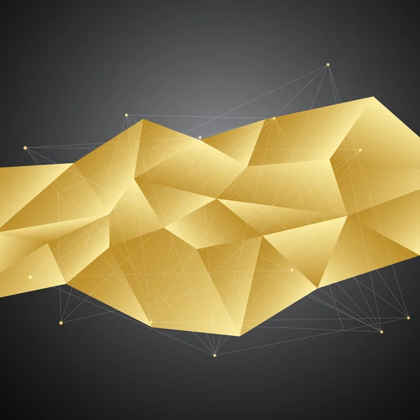 Soyut altın geometrik desen