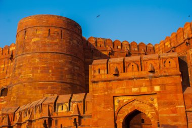 Agra, Hindistan. Agra kale kapı.