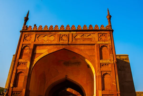 AGRA, INDIA. Gate of Agra Fort. — Stock Photo, Image