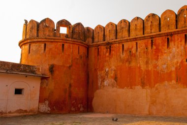 Nahagarh Fort. Kale duvarına. Jaipur. Hindistan.