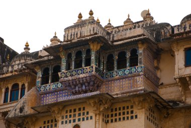 Udaipur şehir Palace. Udaipur, Hindistan.