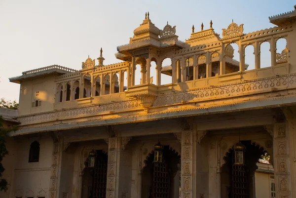 City Palace w Udaipur. Udaipur, Indie. — Zdjęcie stockowe