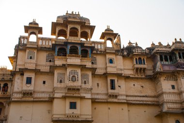 Udaipur şehir Palace. Udaipur, Hindistan.