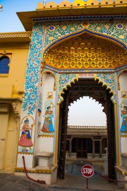Udaipur şehir Palace. Udaipur, Hindistan.