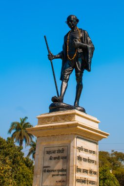 Mahatma Gahdhi heykelinin Udaipur, Rajasthan, Hindistan