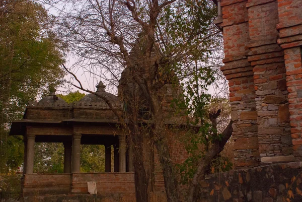 Templet. Udaipur, India. Fragment av väggar. — Stockfoto